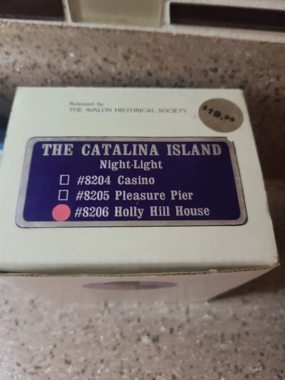 VTG The Pier & Holly Hill House Night Light Catalina Island Will Richards Avalon